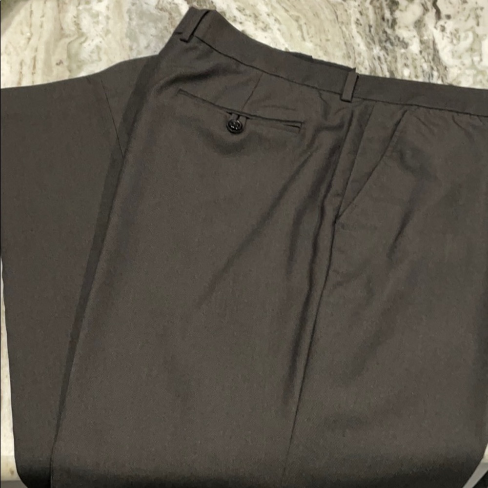 Black Perry Ellis 38x32 flat front